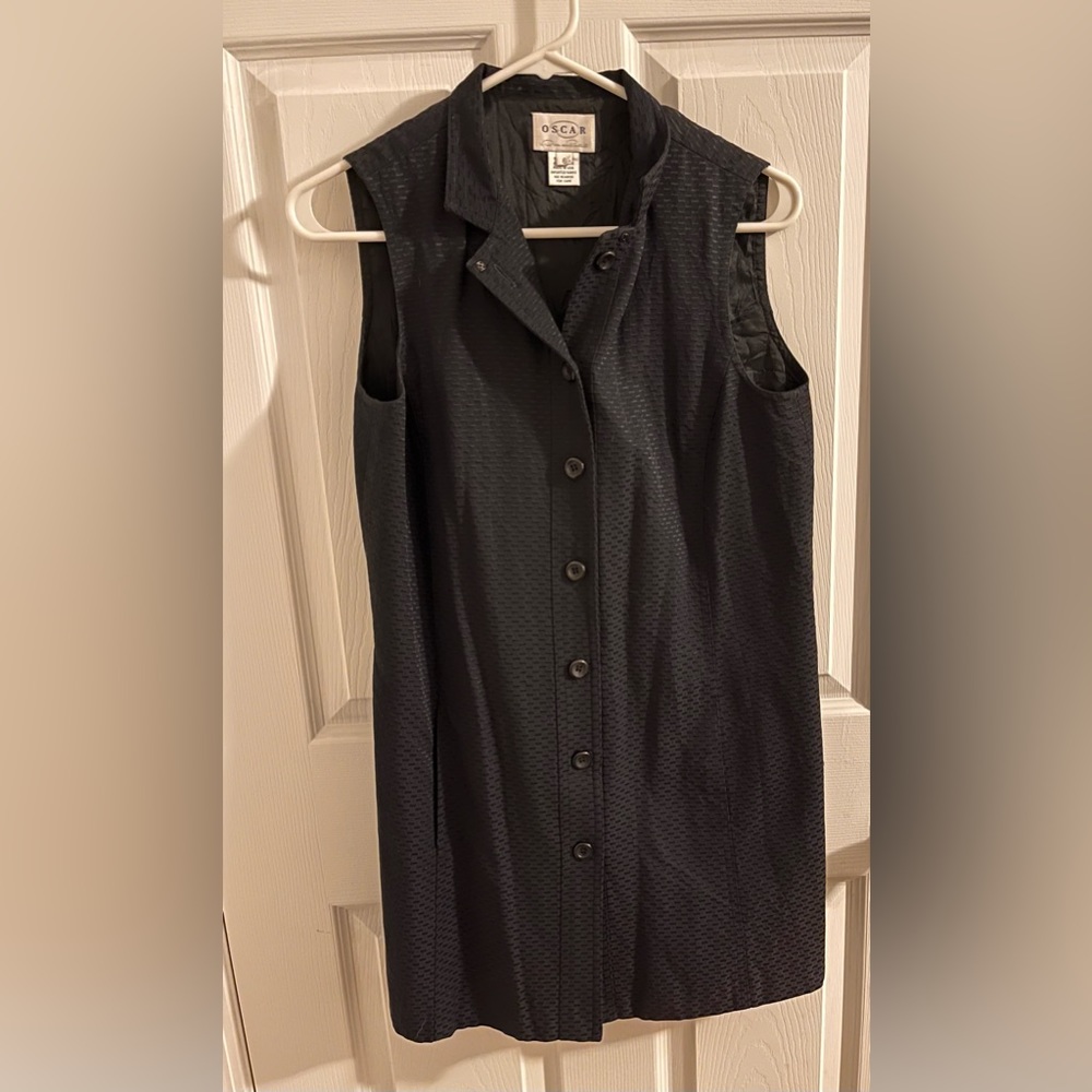 Oscar de la Renta Collared Shift Dress